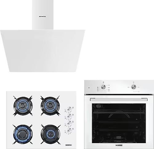 Kumtel Home Basic Cam Ankastre Set