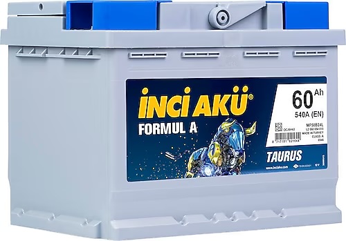 İnci Formul A Taurus 12 V 60 Ah Akü