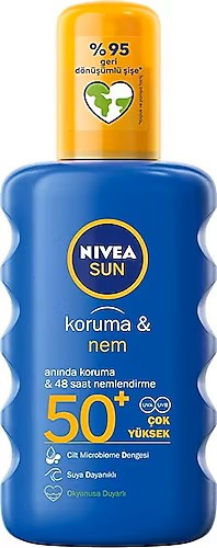 Nivea Koruma & Nem 200 ml 50 Faktör Sprey Güneş Kremi